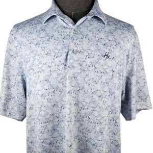 Greg Norman Collection Men's Blue Golf Polo Casual Sport Size L